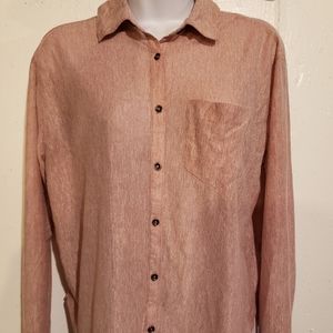 BDG Urban Outfitters Pink Button Down Shirt NWT